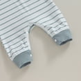 thumbnail image 7 of Bagilaanoe Newborn Baby Girl Boys Fall Jumpsuit Stripe Print Long Sleeve Bodysuit + Hat 3M 6M 12M 18M Infant Casual One Piece Romper, 7 of 7