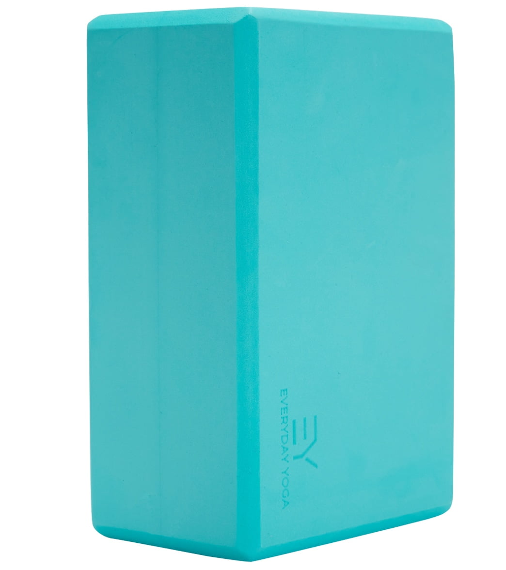 Everyday Yoga High-Density Foam Block, Lightweight & Durable with Smooth Beveled Edges