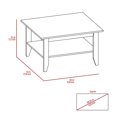 thumbnail image 7 of Miekor Furniture Cabrillo 4-Shelf 2-piece Living Room Set, Coffee Table and Bar Cabinet Black and Espresso 89254, 7 of 7