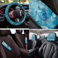 thumbnail image 5 of KUIFORTI Blue Sea Turtle Car Seat Covers Easy Installation 14 Pack Automotive Front Seat & Bench Back Seat Cover Suitable for Cars, SUV and Trucks Breathable All-Season Protection, 5 of 7