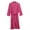 Hot Pink, variant on Men's Bathrobe with Pocket Waist Tie Cardigan Long Sleeve Hoodless Sleep Pant Set