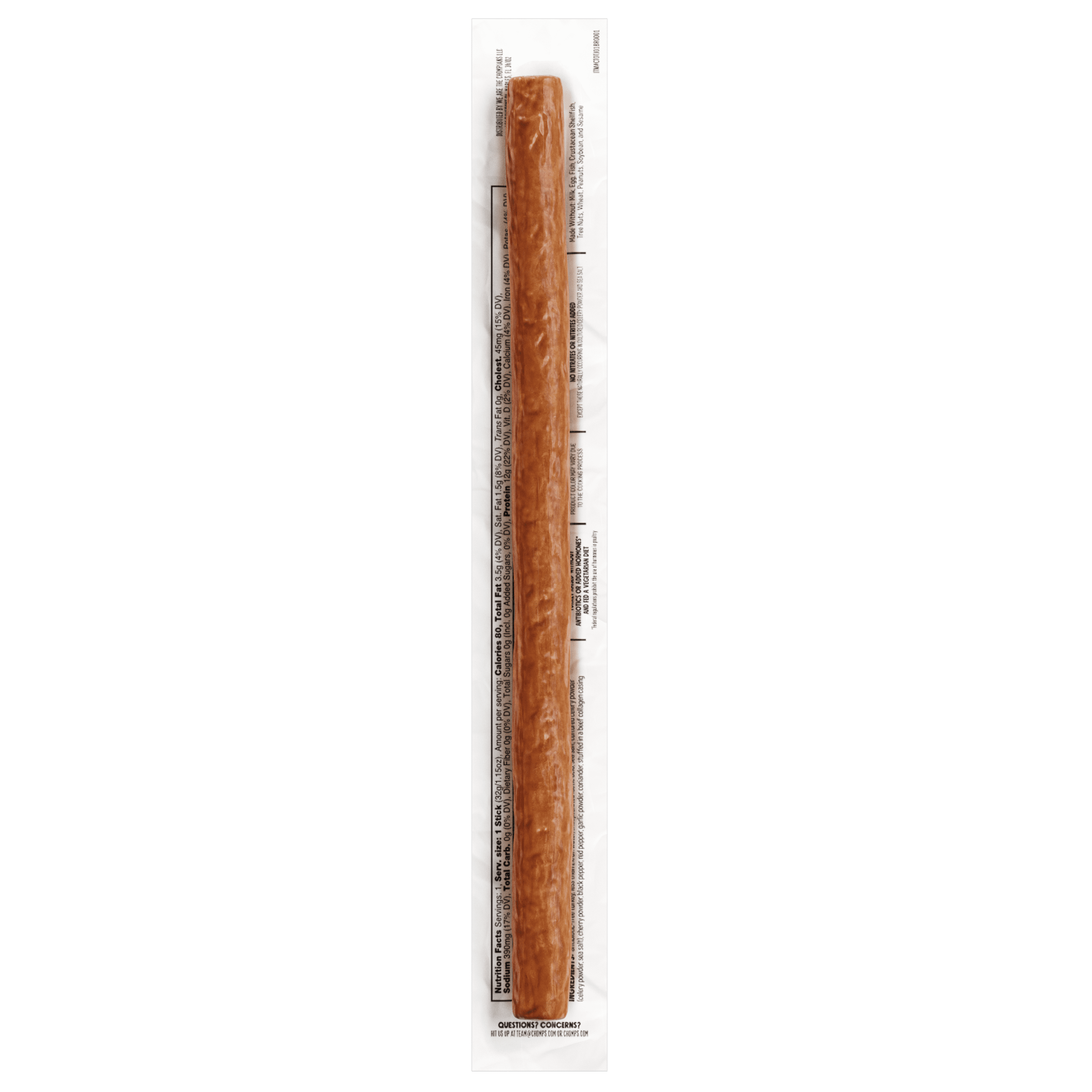 (4 pack) Chomps Original Turkey Jerky Meat Snack Stick (1.15oz Stick)