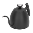 thumbnail image 4 of Hervidor de café Hervidor de café de acero inoxidable con cuello de cisne negro de 800 ml de capacidad con termómetro para café doméstico, 4 of 8