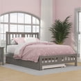 thumbnail image 2 of AFI Tahoe Full Wood Platform Bed with Headboard Footboard & Twin Trundle, Grey, 2 of 7