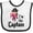 White and Black, variant on Inktastic I'm the Captain Pirate Girl Girls Baby Bib