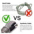 thumbnail image 4 of Winch Rope String Line Cable With Sheath Gray Synthetic Towing Rope 15m 7700LBs Car Wash Maintenance String For ATV UTV Off-Road ,Wide Applicability, 4 of 7