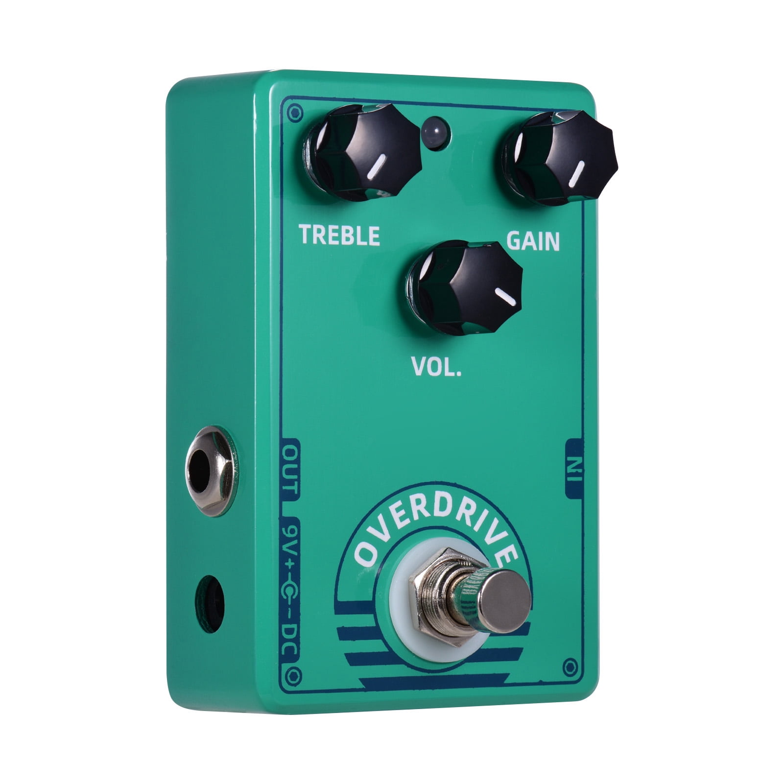 For Electric Guitar For Dolamo D-12 Overdrive Guitar Effect Pedal with Treble Gain Volume Controls True Bypass Design for Electric Guitar