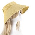 thumbnail image 2 of Jalioing Summer Visors for Women Adjustable Wide Brim Sun Hat Foldable UV Protection Ponytail Beach Visor Hat, 2 of 5