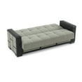 thumbnail image 3 of Ottomanson 87" Convertible Sofa Couch for Living Room, Chenille Modern Sofa Bed with Storage, Gray, 3 of 5