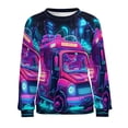 thumbnail image 7 of Ambulance Car Womens Casual Crewneck Sweatshirt Long Sleeve Tops Cute Pullover Loose Fit, 7 of 7