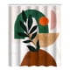 thumbnail image 1 of Cortina de ducha de fibra de poliéster de secado rápido, decoración moderna para baño. A, 1 of 9