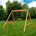 thumbnail image 4 of Swing-N-Slide Ranger Wooden Swing Set with 2 Swing Seats and Trapeze/Ring Combo Swing, 4 of 4