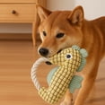 thumbnail image 2 of Pet Toy Seahorse Design Dog Boredom Buster Toy with Built-In Rattle Tug-of-War Teeth Cleaning Interactive Dog Toy, 2 of 8