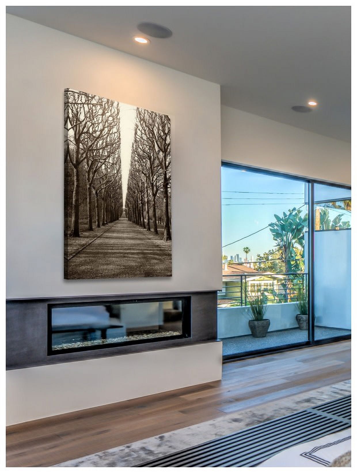 "Tree Alley" Painting Print on Wrapped Canvas