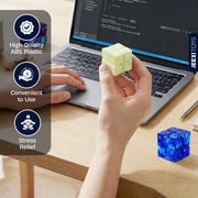 Infinity Cube 3 Pack Fidget Cube Toy Stress Anxiety Relief for Adults and Kids Hand-Held Magic Puzzle Flip Fidgeting Finger Toys for ADD ADHD Passing Time Galaxy Space Christmas Stocking Stuffers