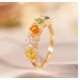 thumbnail image 2 of Mujeres Niñas Temperamento Anillo Completo Colorido Anillos Delicado Diseño Puede Ser Ajustable Anillo Ligero Anillo De Oro De Alto Grado, 2 of 7