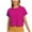 Hot Pink, variant on TIHLMK Women Shirts and Blouses Hot Pink Women's Short Sleeve Solid Color Basics Crewneck Casual Top Pullover T-shirt Gift for Womens Tops