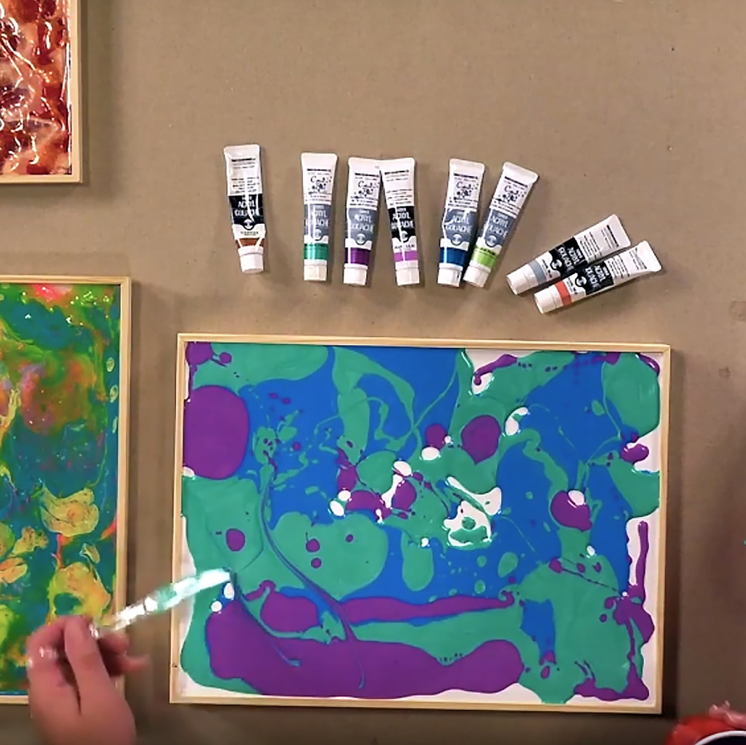 Da Vinci Pro Liquid Art Canvas Multi-Media Panels For High Flow Fluid Acrylics, Glazing Liquids, Pouring Mediums, Encaustics, Resin Paints, And Alcohol-Based Ink - [1.5" Deep, 18x24" Panel]