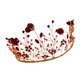 thumbnail image 3 of Diadema Nupcial de de cabellero Roja de Graduación Disfraz Headwear Colcomx Boda Diadema Novia Tiaras, 3 of 8