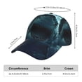 thumbnail image 5 of Kdxio Unisex Undersea Shark Pattern Baseball Cap Unisex Washed Classic Adjustable Hat, 5 of 5