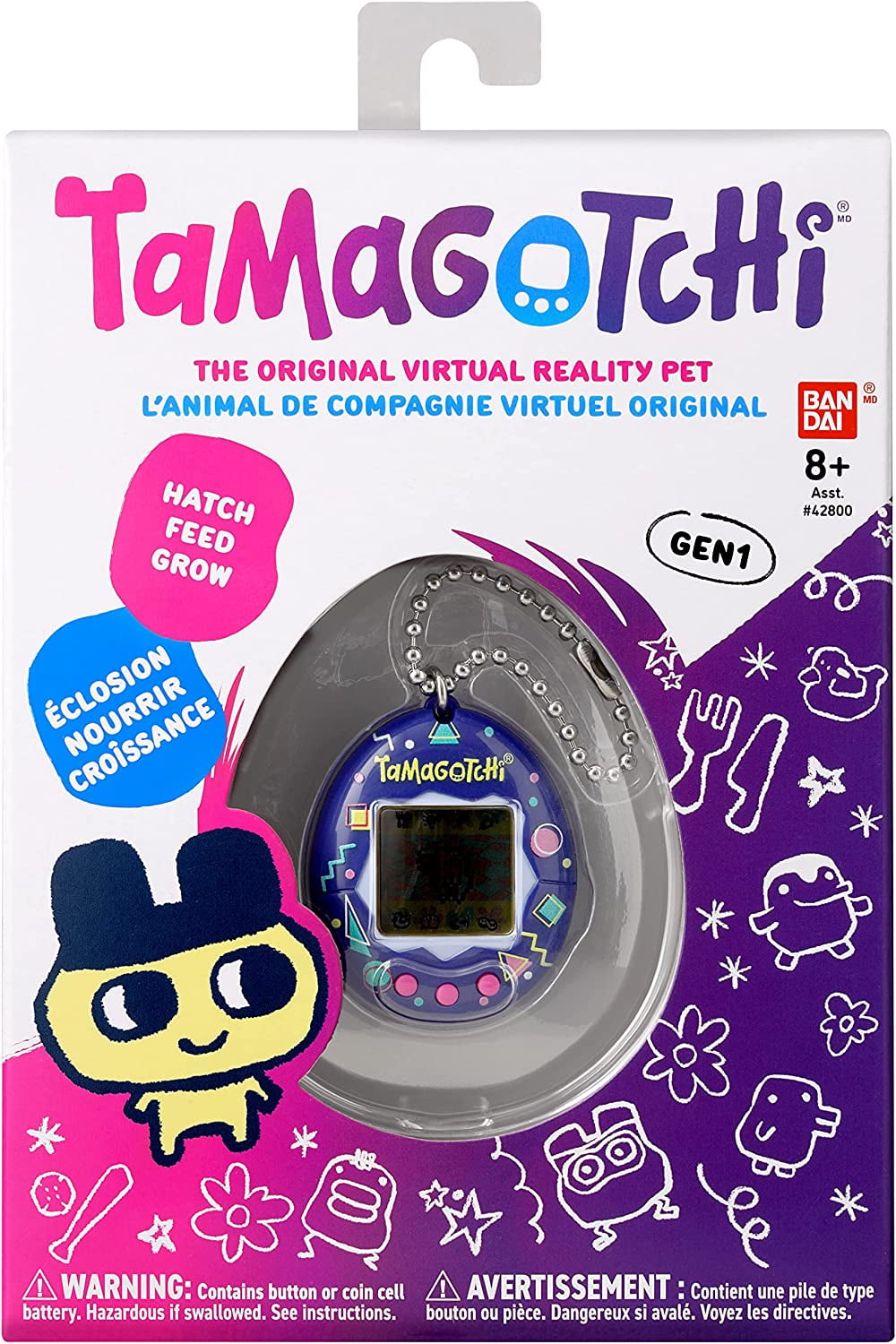 Original Tamagotchi - 90s Themed Digital Pet Mini Toy with