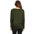 thumbnail image 3 of Women's Trendy style dolman sleeves solid tunic top, 3 of 3