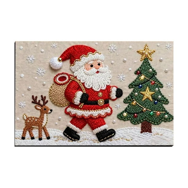 Yhmxh Alfombrillas de baño para baño Alfombra de baño Alfombrillas de baño navideñas de punto, absorbentes, para pies y para la puerta del baño. Decoración del baño