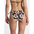 thumbnail image 3 of No Boundaries Hibiscus Printed Side Tie Bikini Bottoms, Women’s, 3 of 5