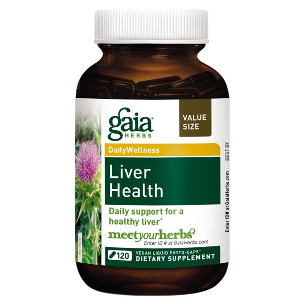 Gaia Herbs Liver Health Vegan Liquid PhytoCaps, 120 Ct