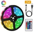thumbnail image 1 of Flexible LED Strip Lights Battery Operated,6.6FT/3.3FT 2M/1M RGB SMD5050 LED Waterproof Light Strip Rope,Lights Color Changing LED Strip Kit for Home Bedroom DIY Party Indoor Outdoor, 1 of 5