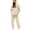 Beige, variant on Womens CALIFORNIA City Zip Up Hoodie and Sweatpants Set Womens Sweatsuits Outfits 2 Piece Track Suits Jogging Suits Light Gray L