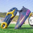 thumbnail image 2 of Mens Soccer Shoes Football Boots Football Sneaker Futsal Training Shoes 2E332 zhangyuxiang LED, 2 of 2