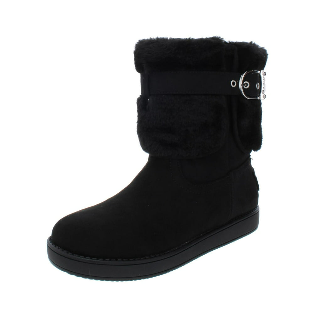 G BY GUESS - G by Guess Womens Aussie Faux Fur Round Toe Ankle Boots ...
