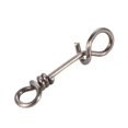 thumbnail image 1 of LYUMO 50Pcs Strong Strength Stainless Steel Quick Connection Clip Connector Tackle Accessory, Fishing Connector, Fishing Swivel Connector, 1 of 6