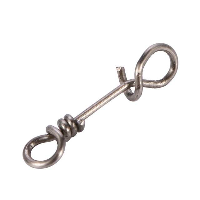 LYUMO 50Pcs Strong Strength Stainless Steel Quick Connection Clip Connector Tackle Accessory, Fishing Connector, Fishing Swivel Connector