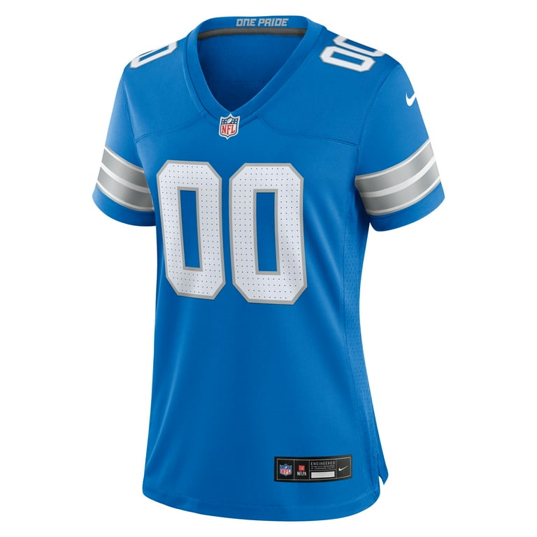 Women's Nike Blue Detroit Lions Custom Game Jersey