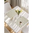 thumbnail image 5 of Summer Botanical Placemats Set of 4, Green Spring Floral Birds Rustic Placemats for Dining Table, Place Mats for Kitchen Tabletop, Waterproof Wipeable Dining Table Mats Set, 5 of 9