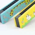 thumbnail image 3 of Enfants Cartoon Bois 16 Trous Harmonica Bois Harmonica Fun Harmonica Jouet Amusement Double Rangée Musicale Tôt Enfants Éducatifs Jouet Couleur Aléatoire, 3 of 9