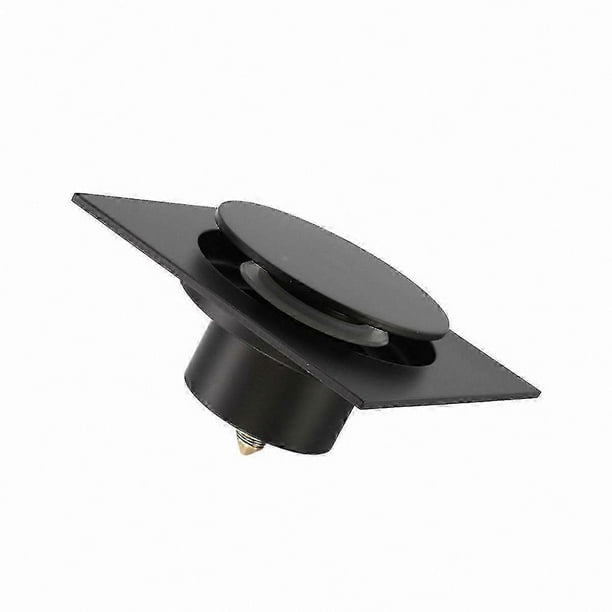Pop-Up Sink Stopper with Odor-Proof Design, Square Floor Drain for Shower and Sink Use