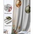 thumbnail image 6 of Christmas Black Out Curtains 63 Inch Long, Room Darkening Draperies Curtains Panels, Winter Colorful Xmas Balls Star Pine Needles Thermal Insulated Curtain for Bedroom Living Room 52"x63" 2 Panels, 6 of 8