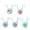 5 light random color, variant on 5pcs Waterproof LED Tent String Rope Lights Portable Fishing Warning Safety Lamp Outdoor Camping Lights