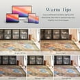 thumbnail image 6 of Hallway Runner Rug Vintage Washable Non-Slip Kitchen Rug Runner with Rubber Backing, Ultra-Thin Moroccan Boho Carpet Runner for Home Decor, 6 x 6 ft, Orange, 1 Pack, 6 of 6