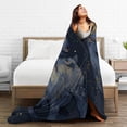 thumbnail image 5 of Mystical Capricorn Goat Throw Blanket, Celestial Star Constellation Art for Astrology Lovers & Adult Birthday Gift 80x60, 5 of 6