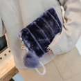 thumbnail image 1 of Bolsa de mano de piel de felpa para mujer, informal, bandolera de invierno (azul) Ndcxsfigh Para Estrenar, 1 of 7