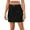 Black, variant on LYMAYTER Women's Casual Mini Short Skirt Cargo Pockets Stretchy Waist Jean Skirt S-2XL