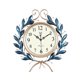 thumbnail image 2 of Reloj de pared moderno de metal, silencioso y decorativo para el hogar, restaurante o entrada. Azul, 2 of 9