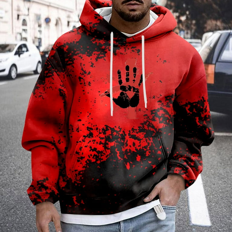 Cool Hoodies Red Mens Hoodie Pullover Save Big On Bulk Cool Mens
