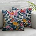 thumbnail image 3 of Orinice Floral Home Decorative Throw Pillow Cover Cushion Case, Multicolor Florals and Leaves Decoration Outside Pillowcase Sofa Couch Decor  White, 3 of 5