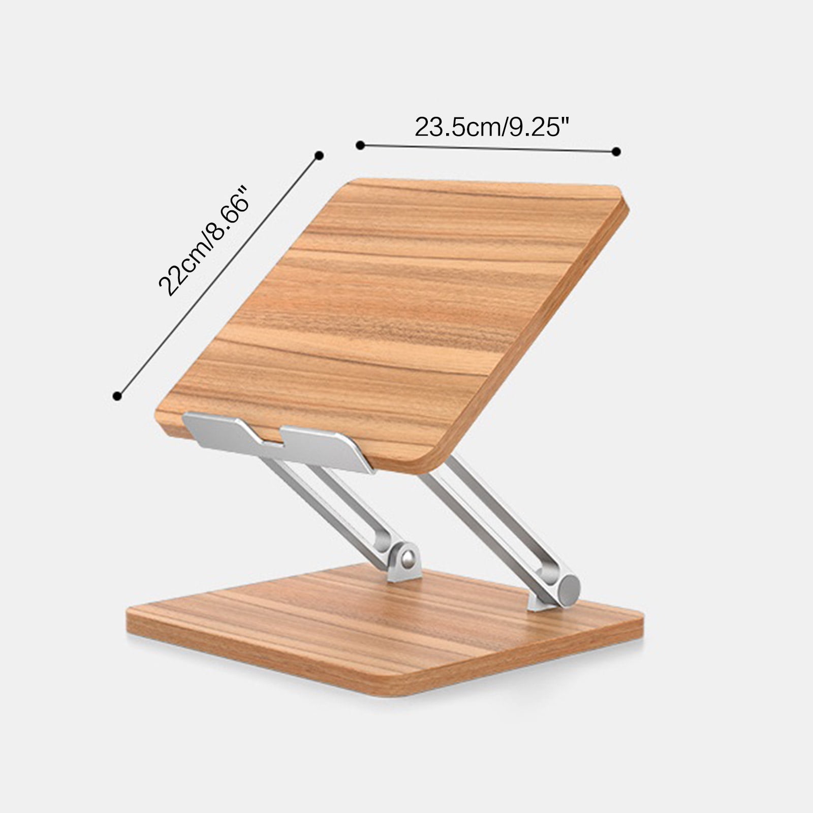 JZROCKER Height Adjustable Laptop Stand Ergonomic Wooden Riser Platform for Notebook