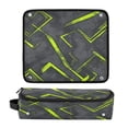 thumbnail image 3 of Hair Tools Storage with Heat Resistant Mat- The Neon Yellow Accents Printed Curling Iron Travel Bag/Flat Iron Case for Women, 3 of 8